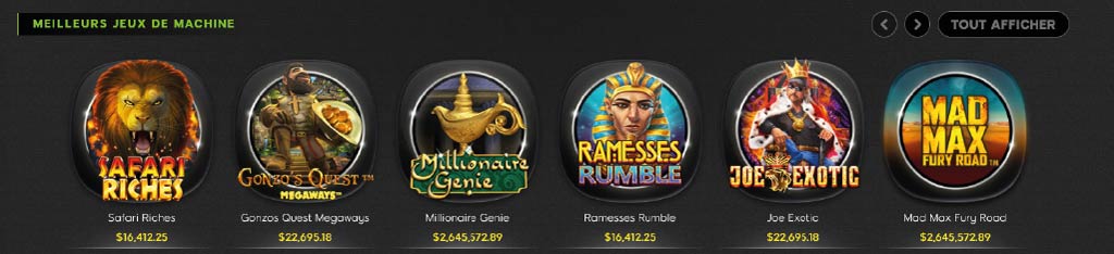 Les meilleures machines à sous à jouer au casino 888