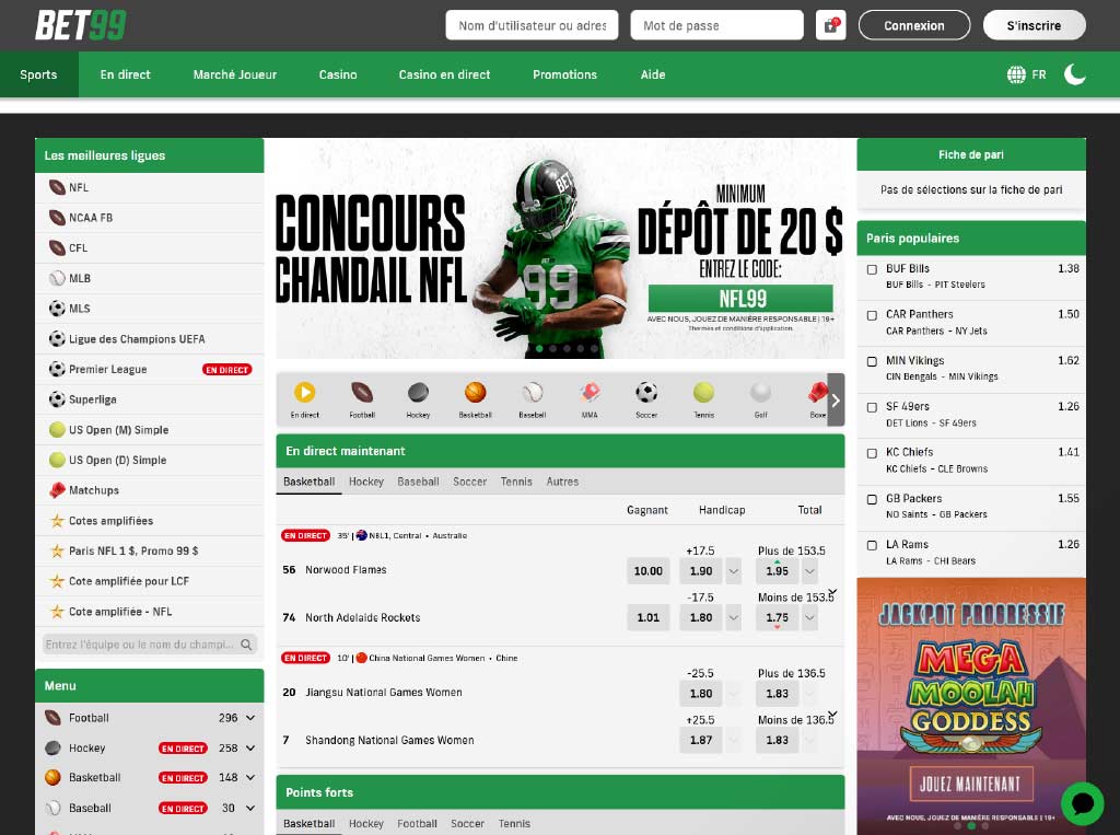 BET99 - casino en ligne et plateforme de paris