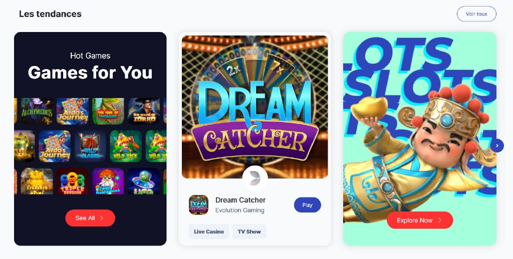 OXI Casino : les jeux de casino tendance